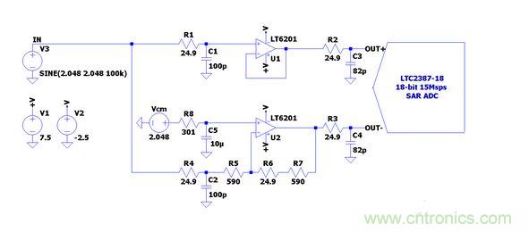 LTC2387-18轉(zhuǎn)換器電路圖