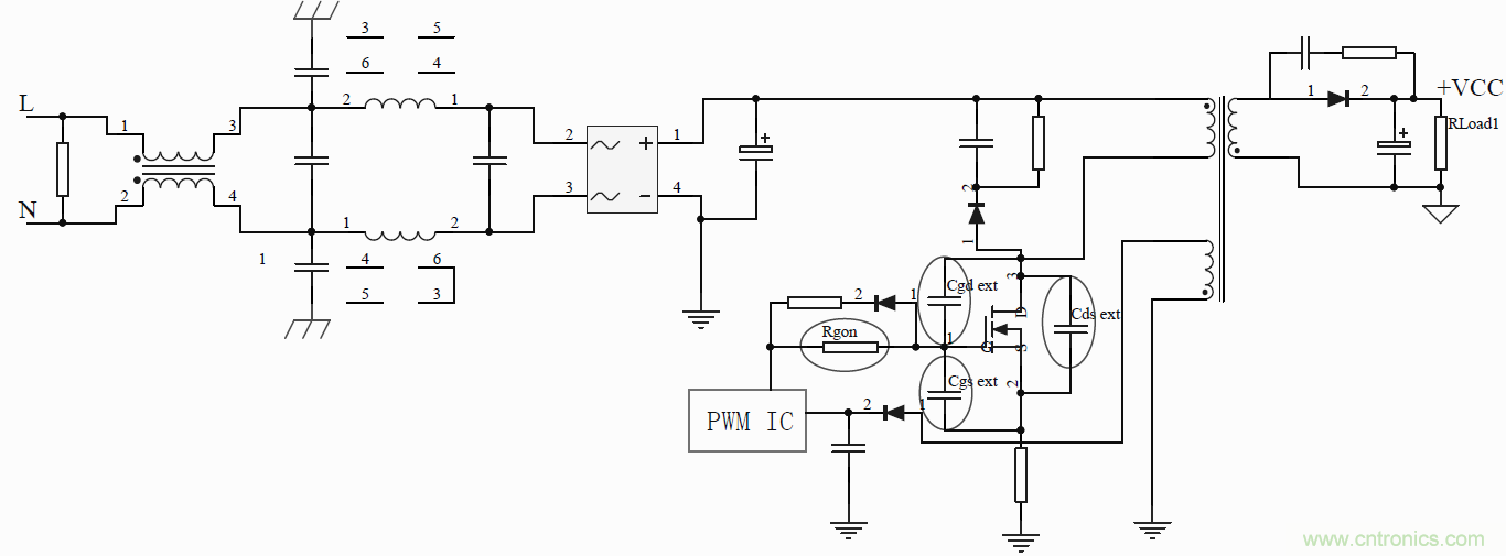 如何改善開關(guān)電源電路的EMI特性？