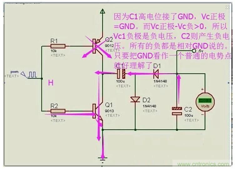 負(fù)壓是怎么產(chǎn)生的？附電路詳細(xì)分析