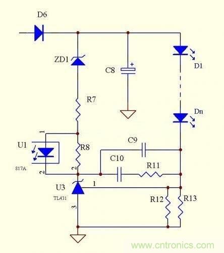 LED驅(qū)動(dòng)電源：3個(gè)電路巧妙利用TL431來恒流！