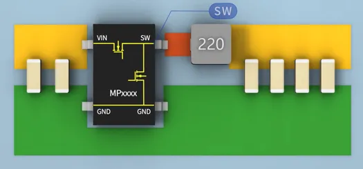 SW與電感之間的鋪銅面積越大越好嗎？