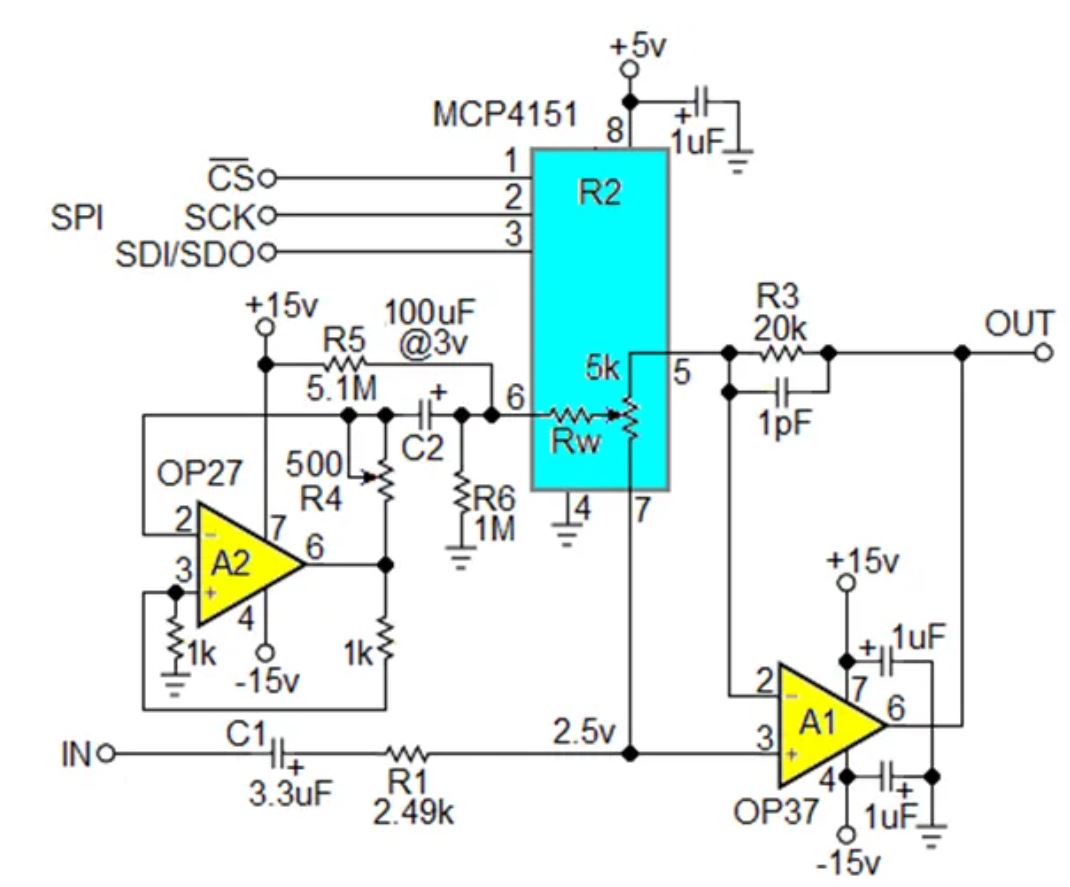 數(shù)字電位器能否代替電路中的機(jī)械電位器？