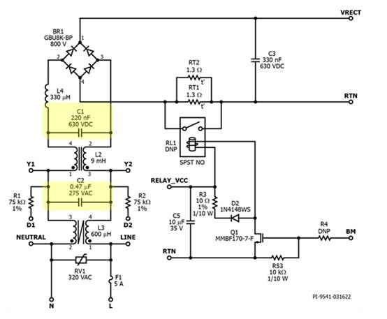 補(bǔ)償 EMI 濾波器 X 電容對有源 PFC 功率因數(shù)的影響