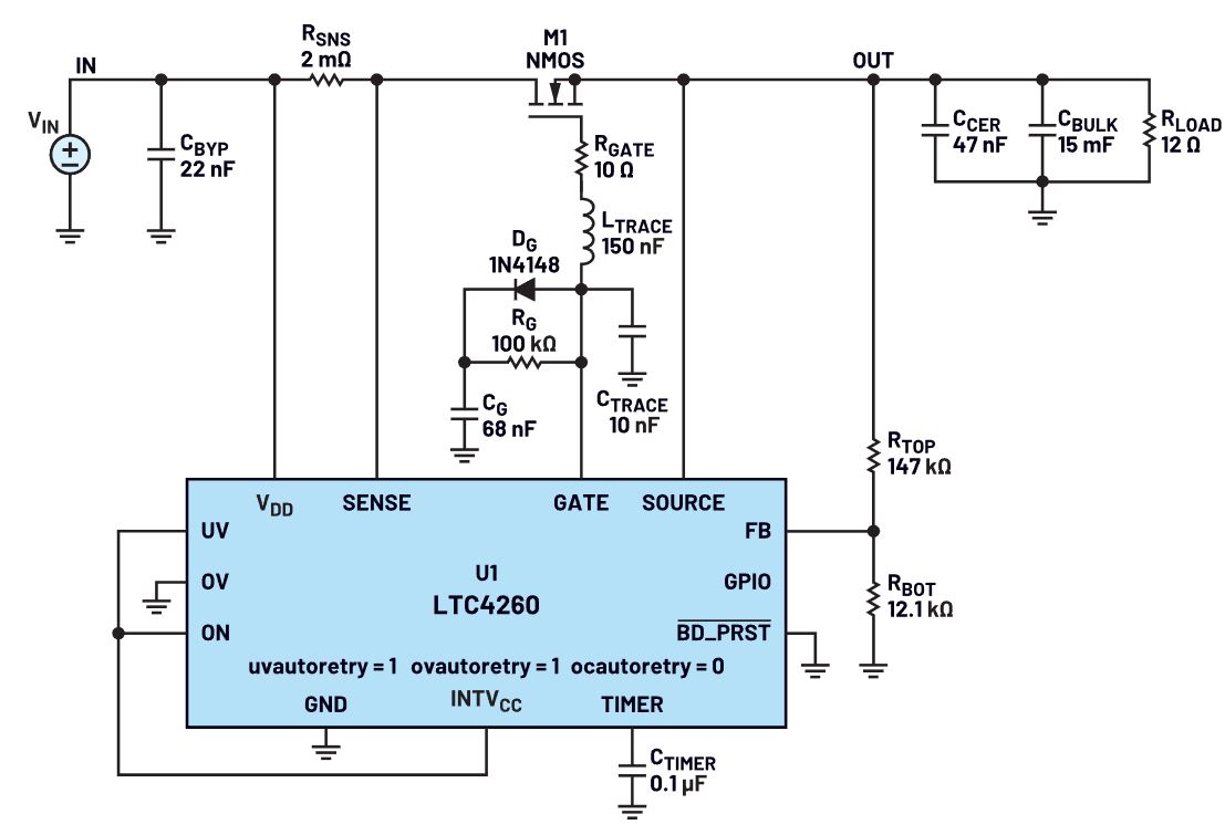 我的熱插拔控制器電路為何會振蕩？